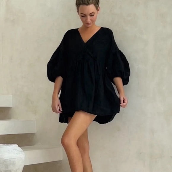 Marlow and Mae Linen Harp Dress - Picture 2 of 5